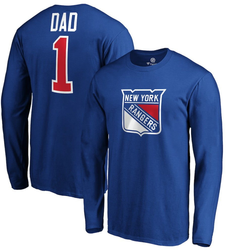 New York Rangers #1 Dad Long Sleeve T-Shirt Sale