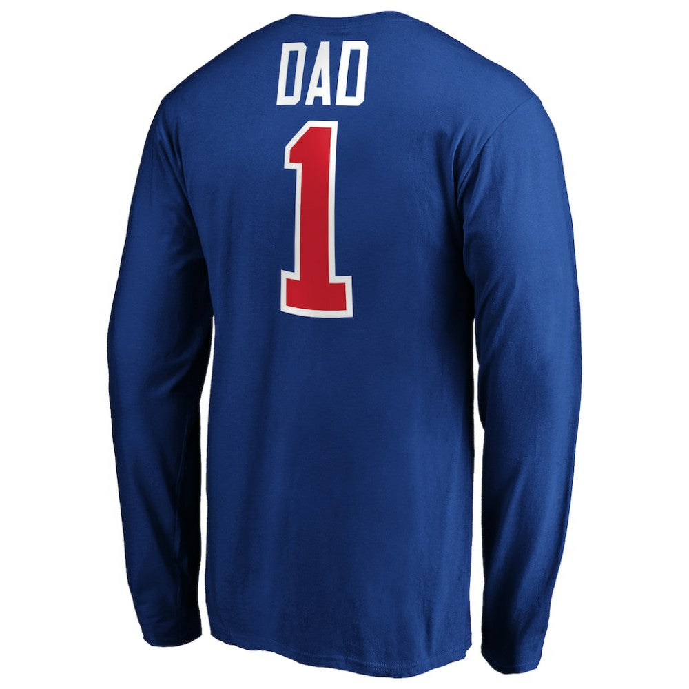 New York Rangers #1 Dad Long Sleeve T-Shirt Sale