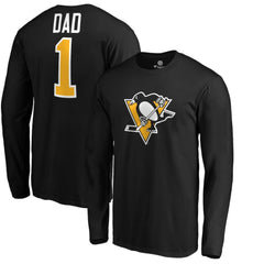 Pittsburgh Penguins #1 Dad Long Sleeve T-Shirt Discount
