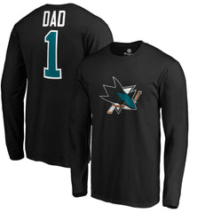 San Jose Sharks #1 Dad Long Sleeve T-Shirt On Sale