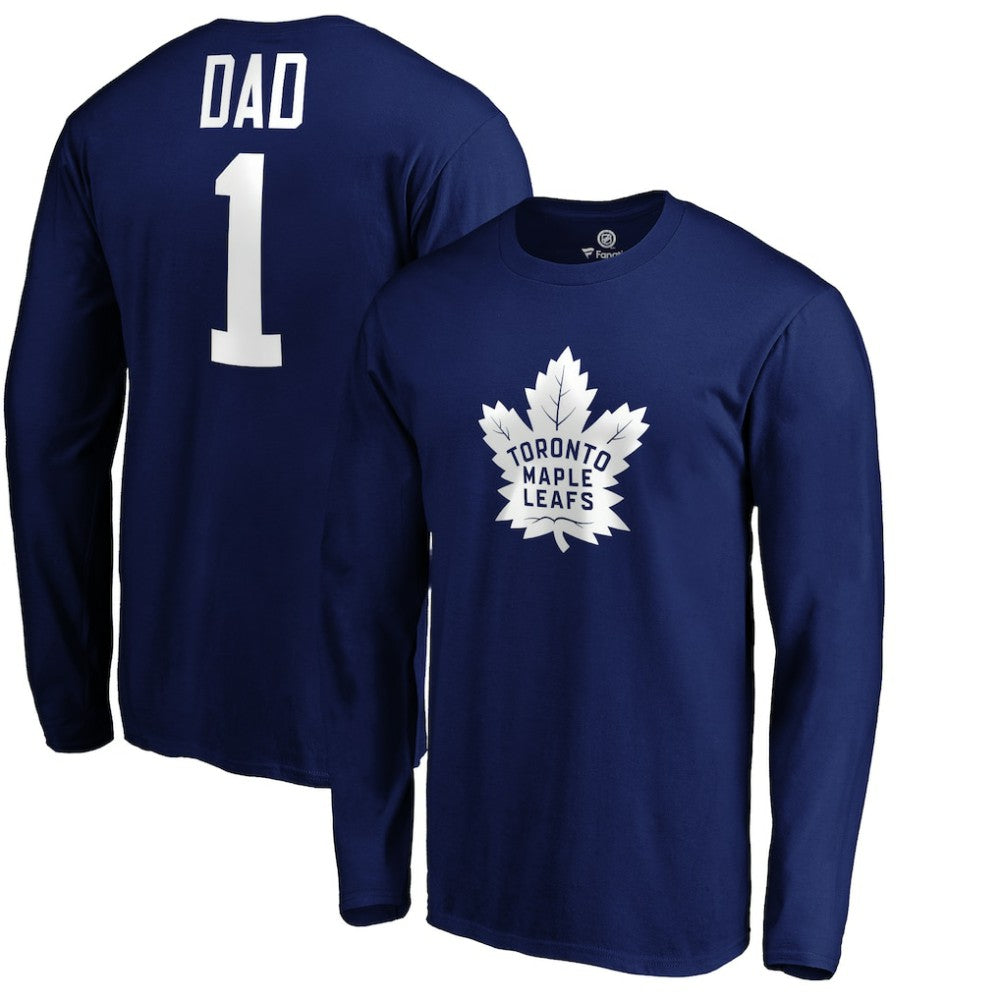 Toronto Maple Leafs #1 Dad Long Sleeve T-Shirt Outlet