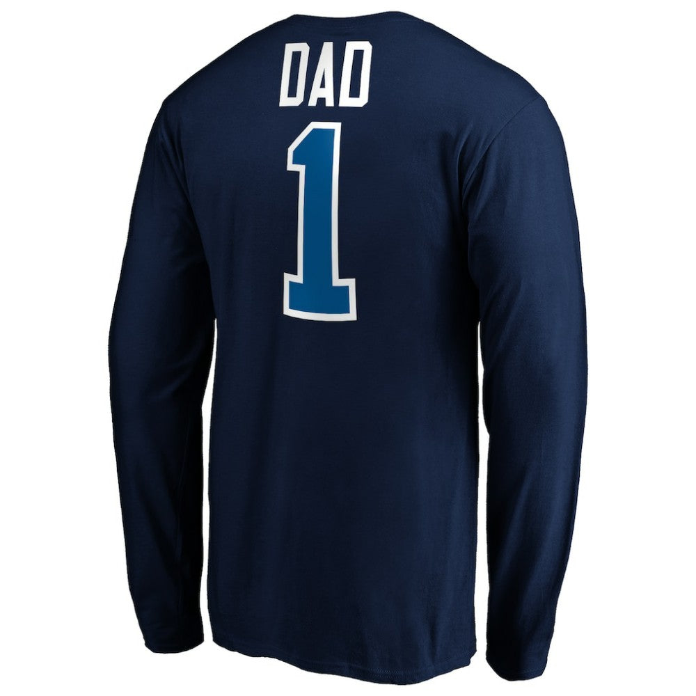 Winnipeg Jets #1 Dad Long Sleeve T-Shirt On Sale