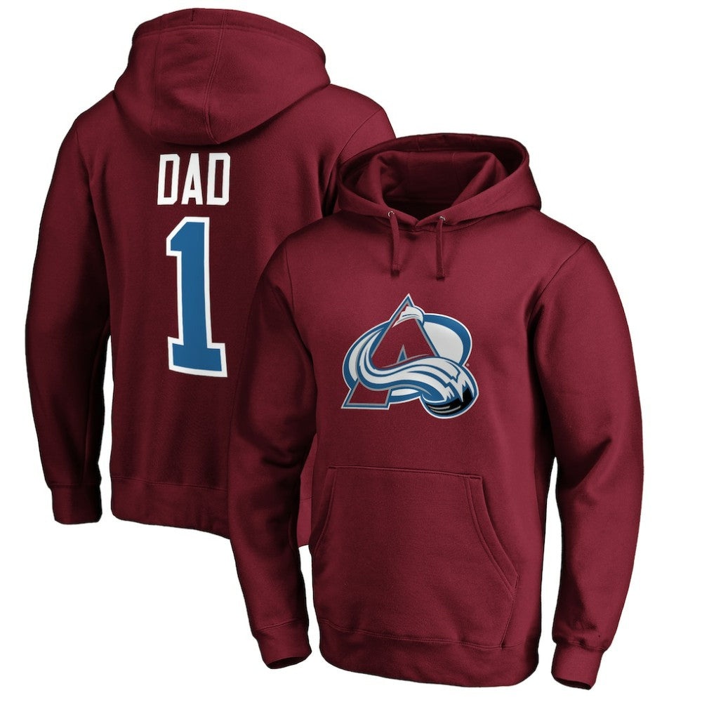 Colorado Avalanche #1 Dad Pullover Hoodie Discount