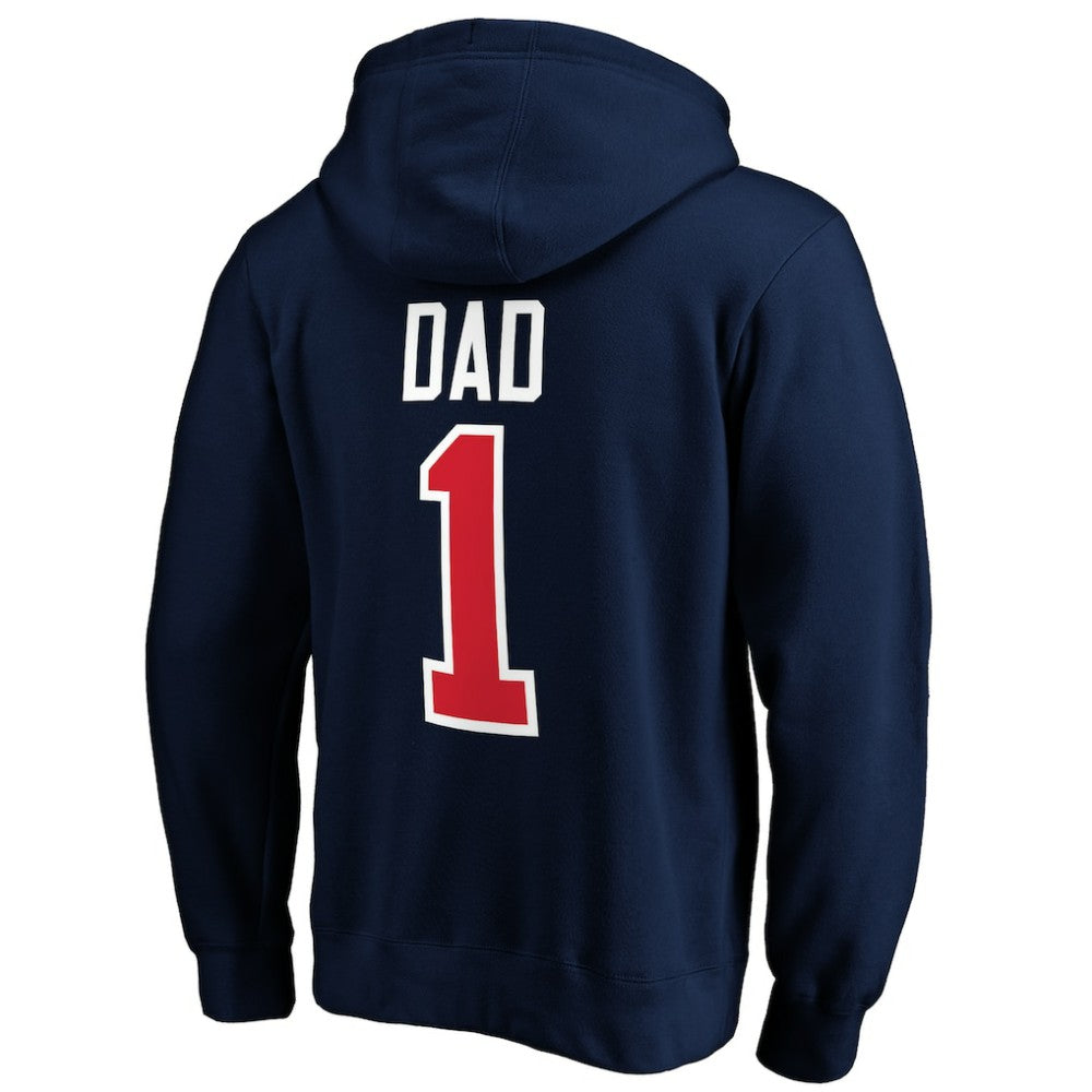 Columbus Blue Jackets #1 Dad Pullover Hoodie Sale