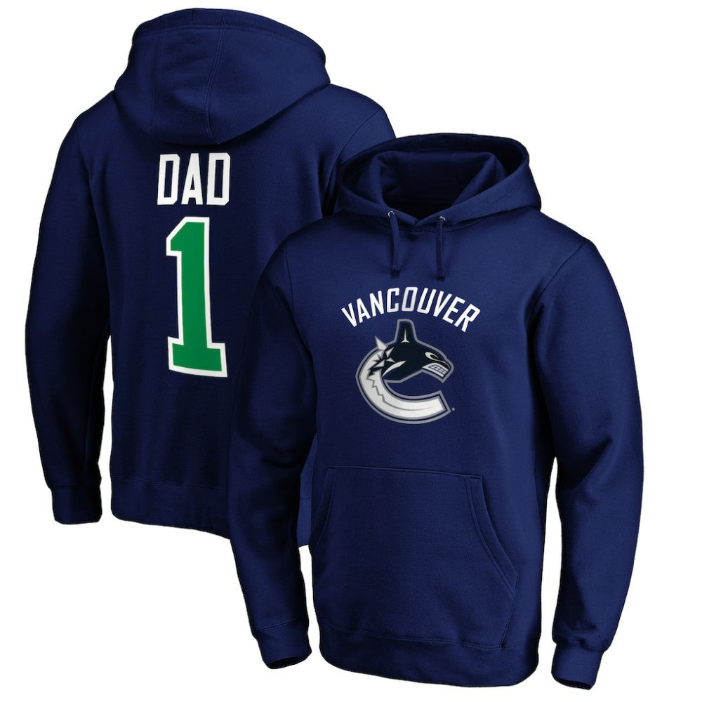 Vancouver Canucks #1 Dad Pullover Hoodie Discount