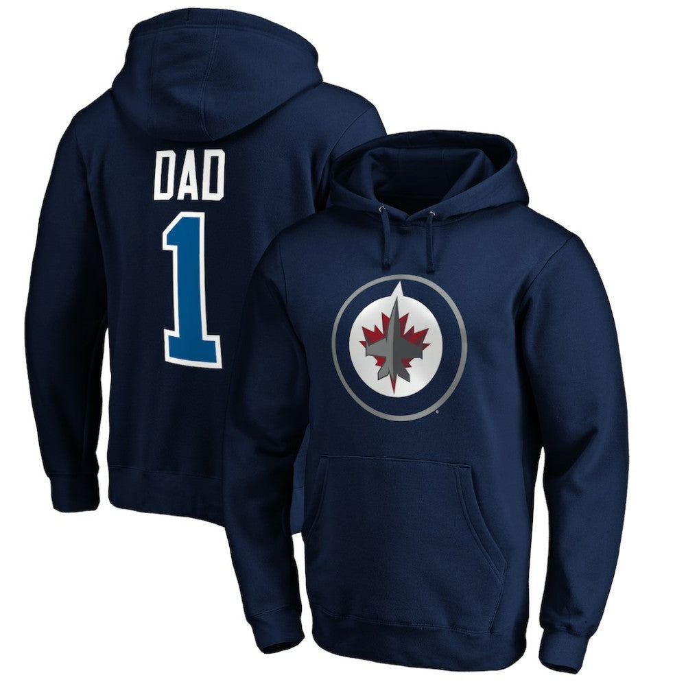 Winnipeg Jets #1 Dad Pullover Hoodie Sale