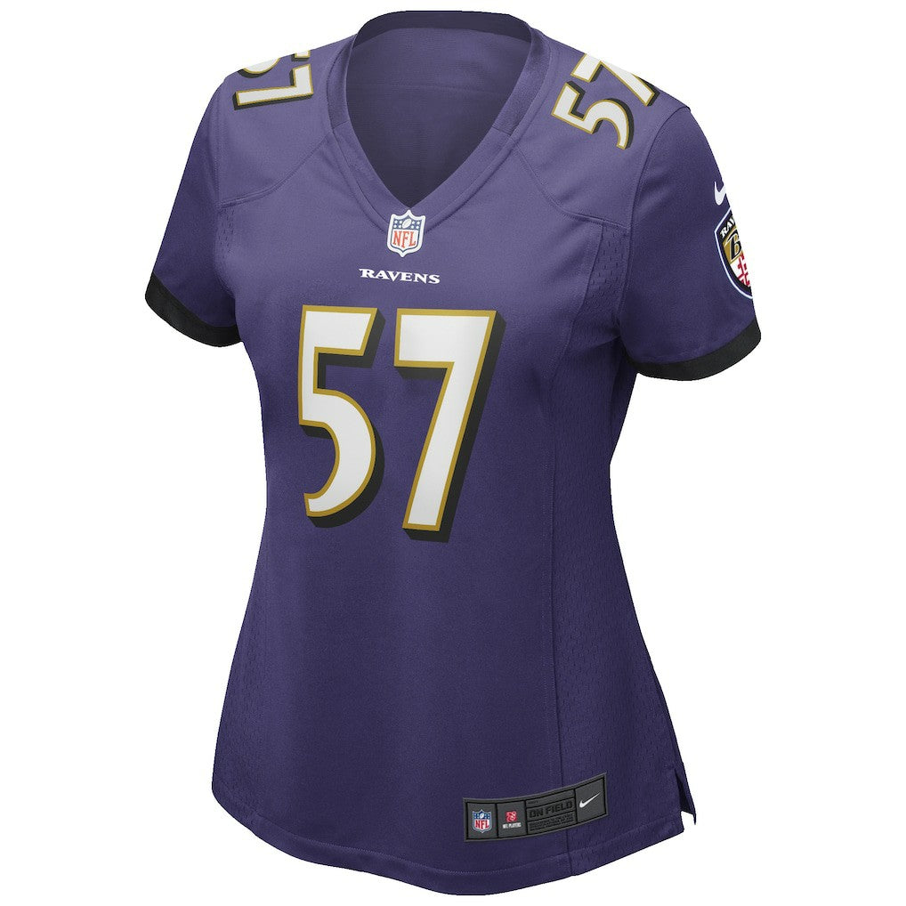 Baltimore Ravens Nike Bart Scott  Women's Game Retired Player Jersey