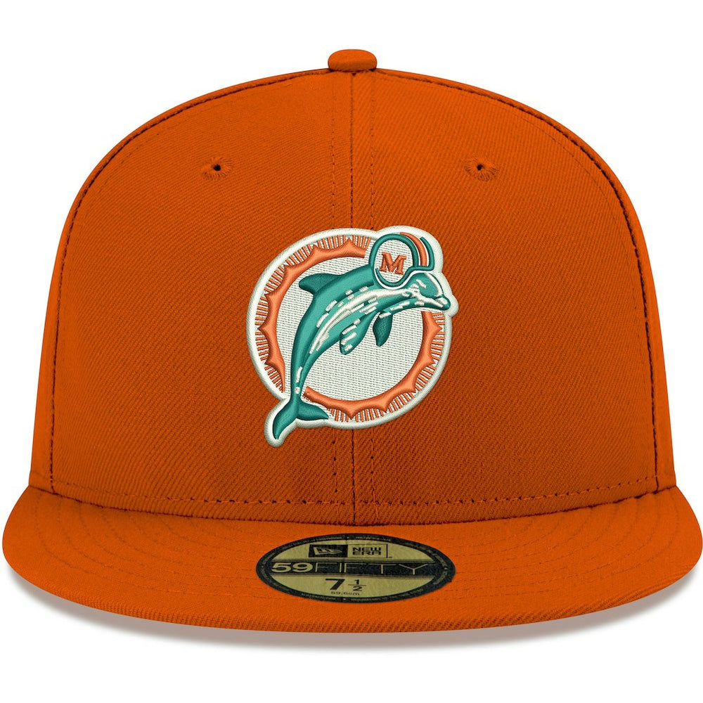 Miami Dolphins New Era Omaha Throwback 59FIFTY Fitted Hat