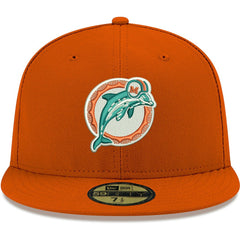 Miami Dolphins New Era Omaha Throwback 59FIFTY Fitted Hat