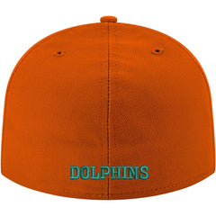 Miami Dolphins New Era Omaha Throwback 59FIFTY Fitted Hat