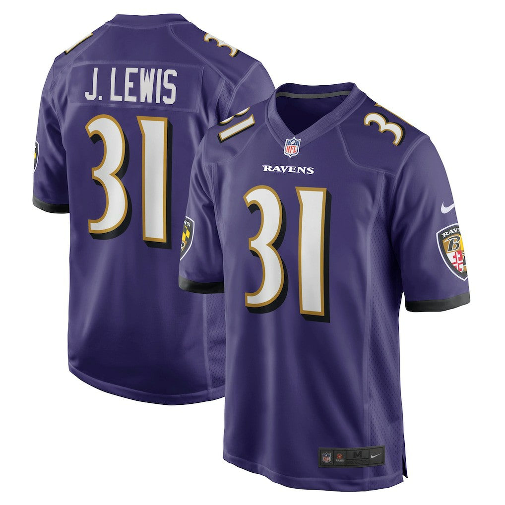Baltimore Ravens Nike Jamal Lewis  Game Retired Player Jersey