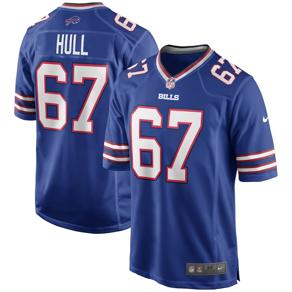 Buffalo Bills Nike Kent Hull  Game Retired Player Jersey