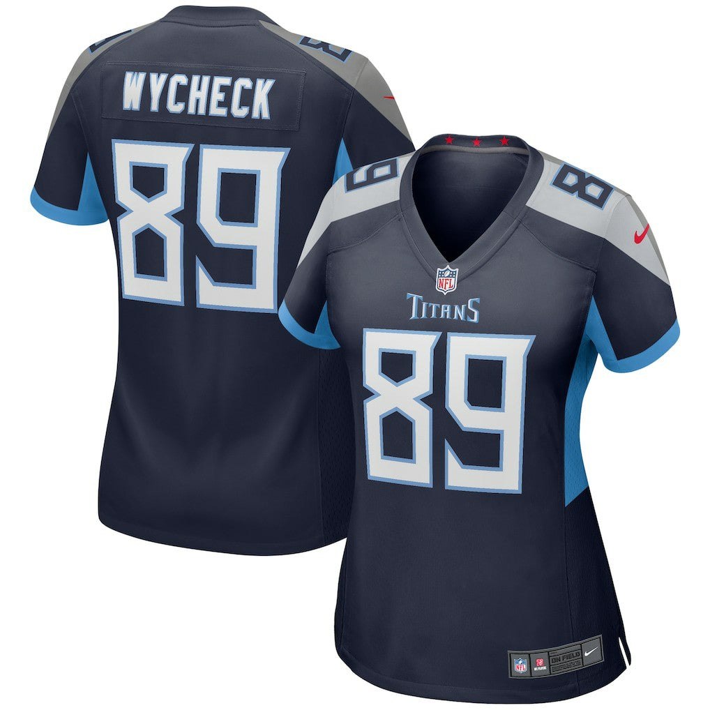 Tennessee Titans Nike Frank Wycheck  Women's Game Retired Player Jersey
