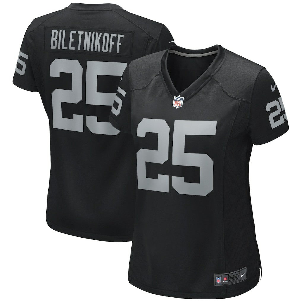 Las Vegas Raiders Nike Fred Biletnikoff  Women's Game Retired Player Jersey
