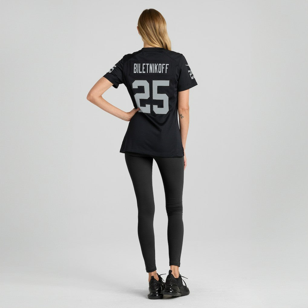 Las Vegas Raiders Nike Fred Biletnikoff  Women's Game Retired Player Jersey