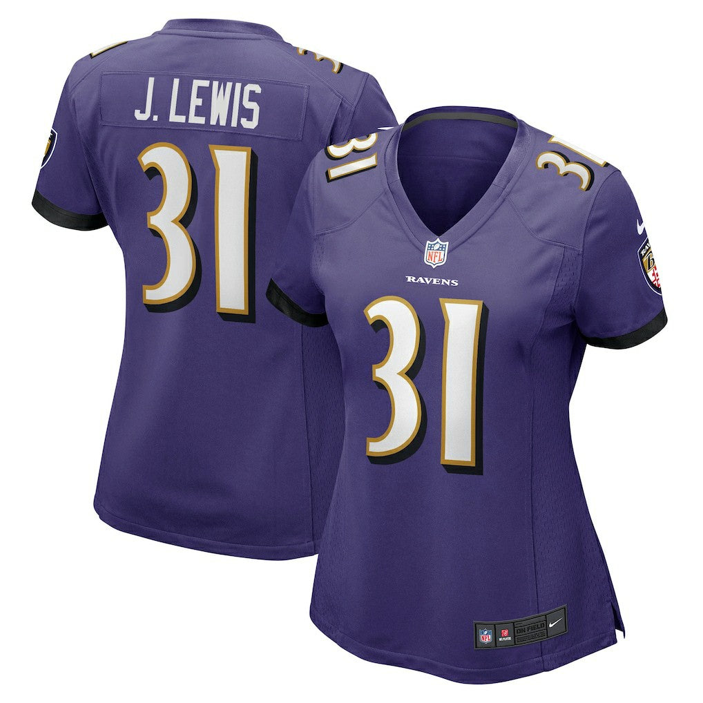 Baltimore Ravens Nike Jamal Lewis  Women's Game Retired Player Jersey