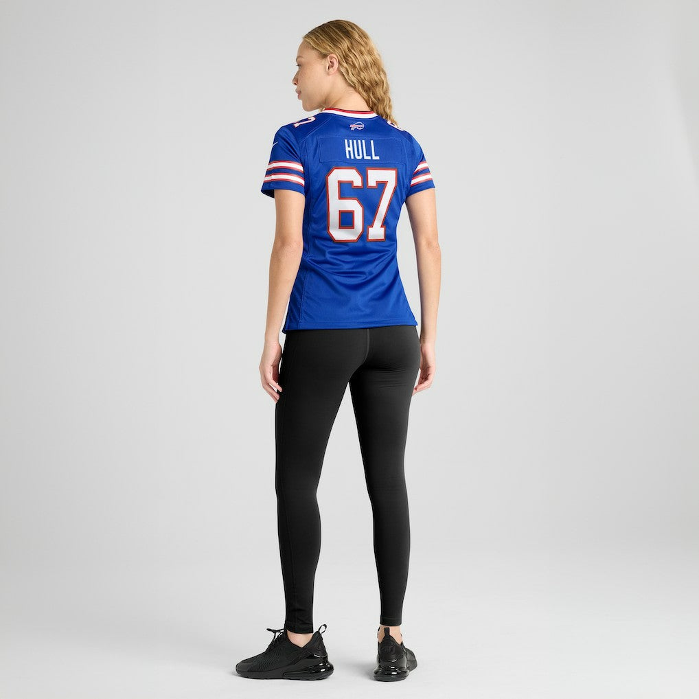 Buffalo Bills Nike Kent Hull  Women's Game Retired Player Jersey
