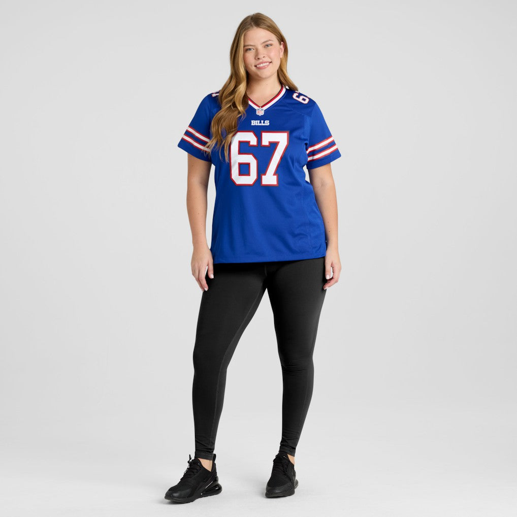 Buffalo Bills Nike Kent Hull  Women's Game Retired Player Jersey