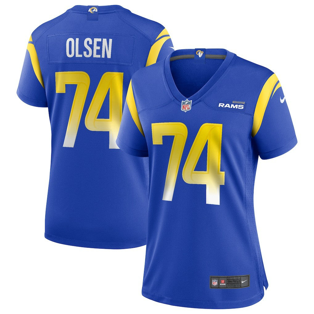 Los Angeles Rams Nike Merlin Olsen  Women's Game Retired Player Jersey