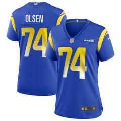 Los Angeles Rams Nike Merlin Olsen  Women's Game Retired Player Jersey