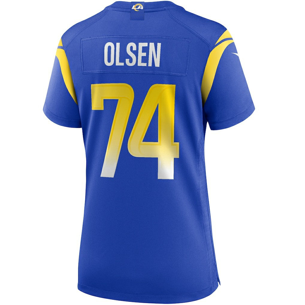 Los Angeles Rams Nike Merlin Olsen  Women's Game Retired Player Jersey