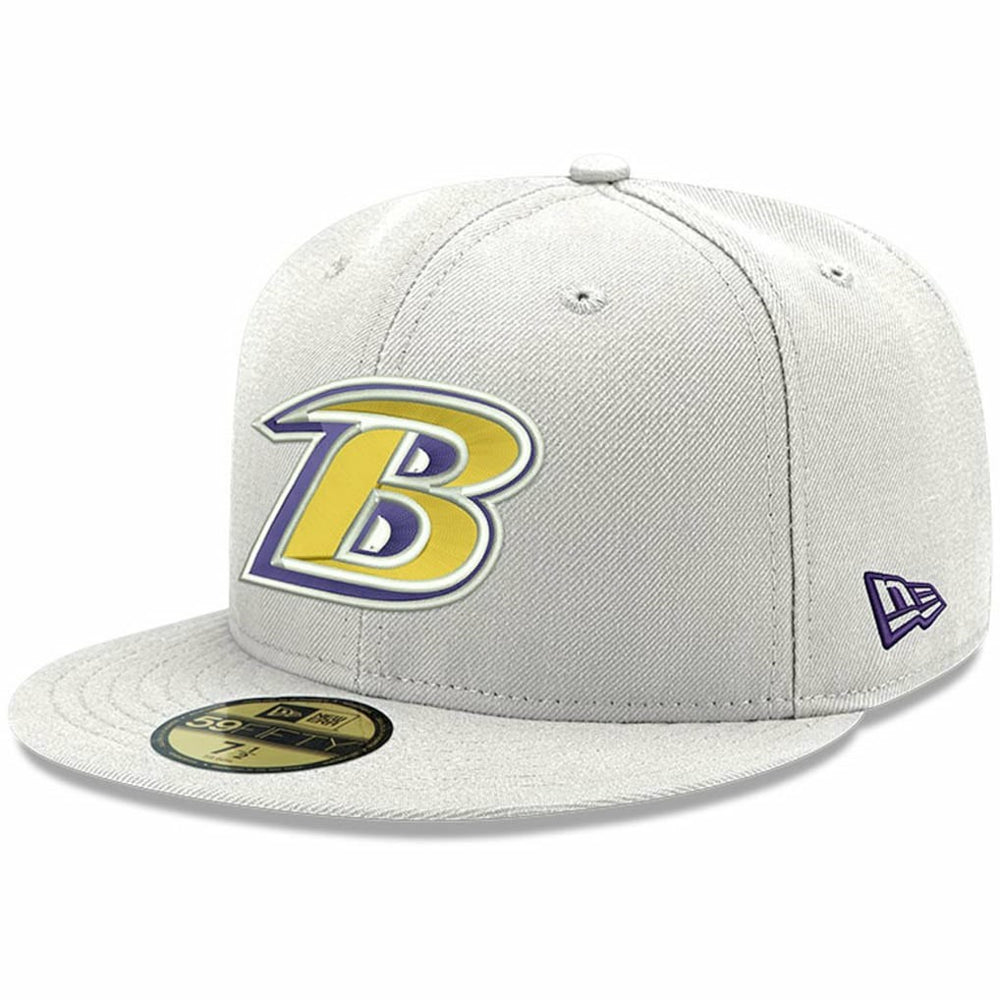 Baltimore Ravens New Era Omaha Lettermark 59FIFTY Fitted Hat
