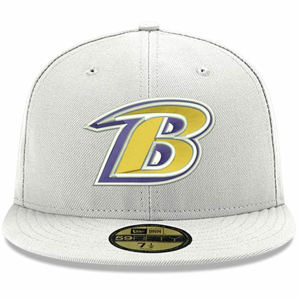 Baltimore Ravens New Era Omaha Lettermark 59FIFTY Fitted Hat
