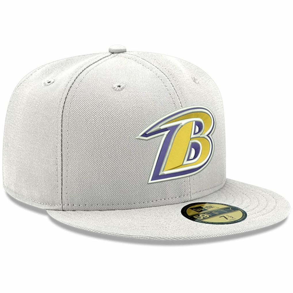 Baltimore Ravens New Era Omaha Lettermark 59FIFTY Fitted Hat