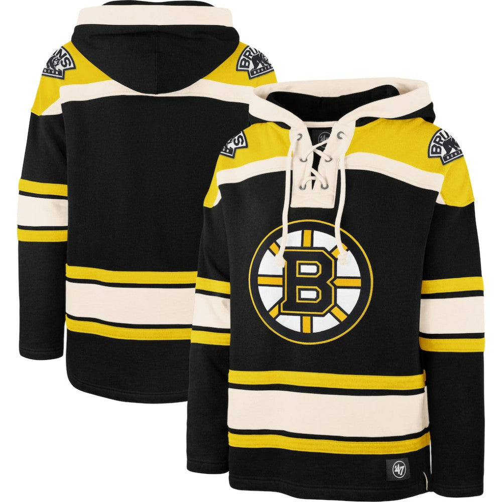 Boston Bruins '47 Superior Lacer Hoodie On Sale