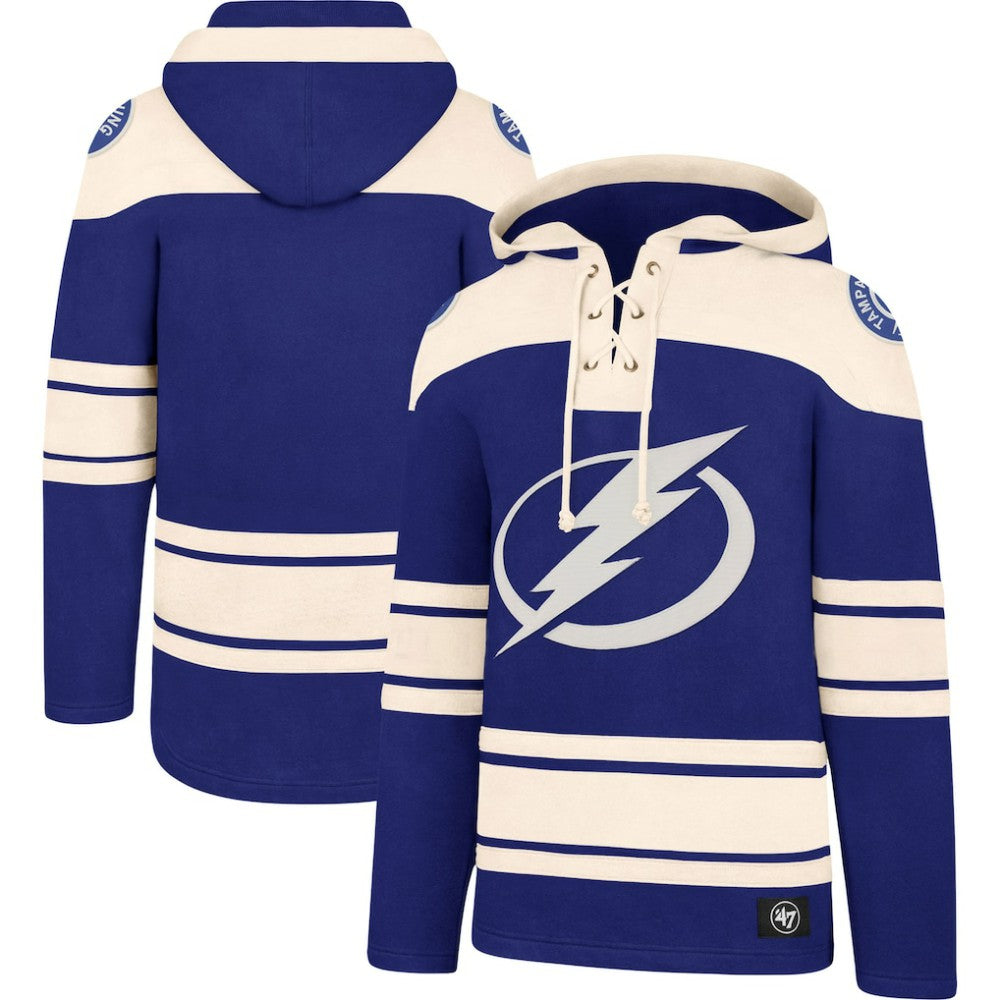 Tampa Bay Lightning '47 Superior Lacer Hoodie On Sale
