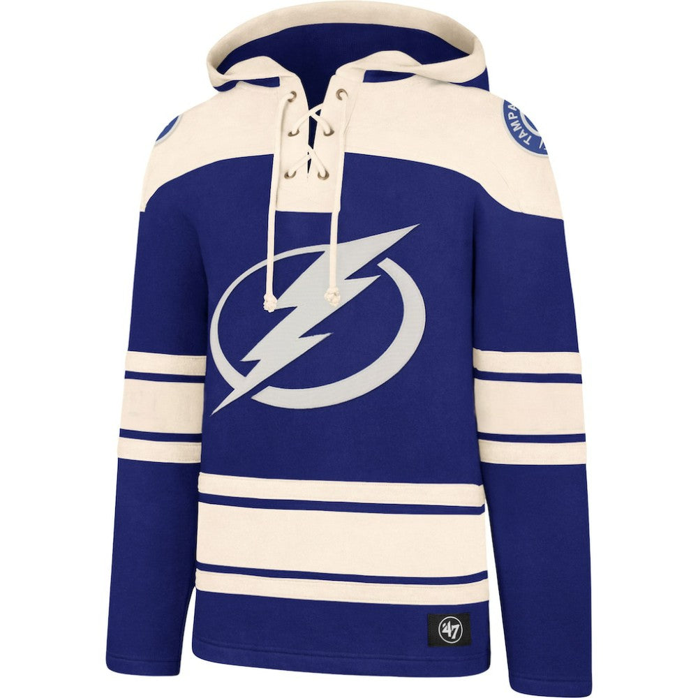 Tampa Bay Lightning '47 Superior Lacer Hoodie On Sale