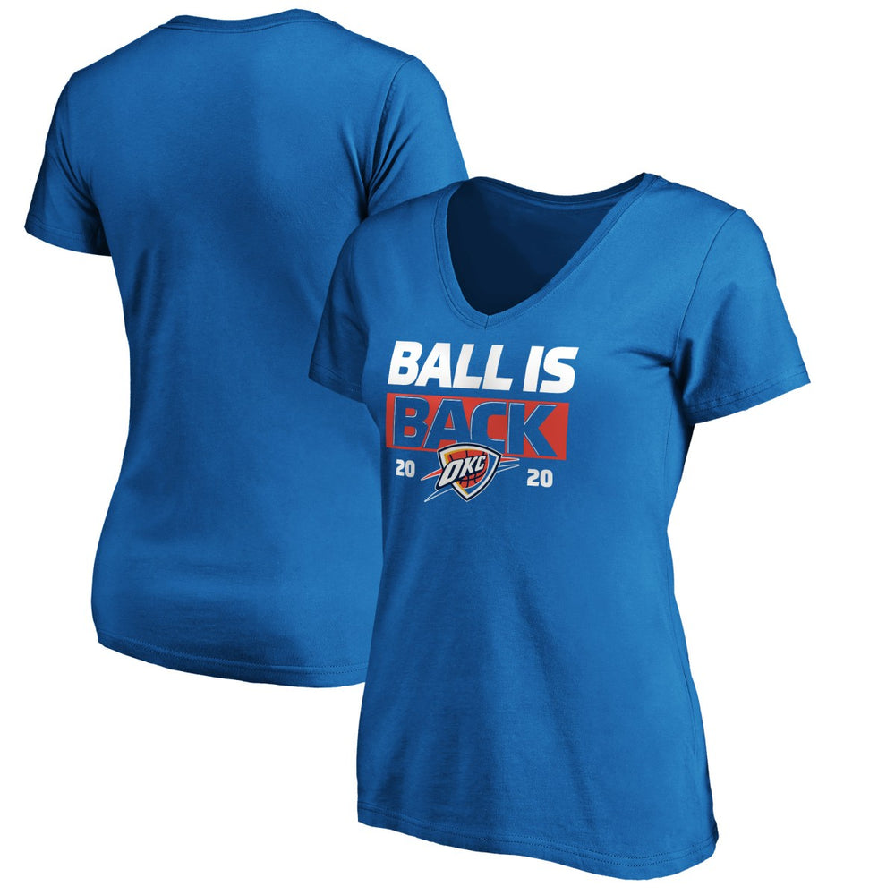 Oklahoma City Thunder Women's Ball Is Back V-Neck T-Shirt For Sale