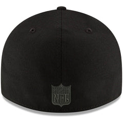 Kansas City Chiefs New Era Alternate Logo Black on Black Low Profile 59FIFTY II Fitted Hat