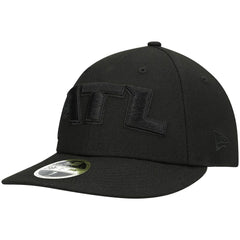 Atlanta Falcons New Era Alternate Logo Black on Black Low Profile 59FIFTY II Fitted Hat