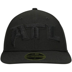 Atlanta Falcons New Era Alternate Logo Black on Black Low Profile 59FIFTY II Fitted Hat