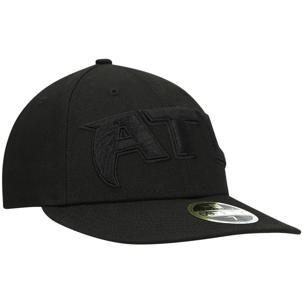 Atlanta Falcons New Era Alternate Logo Black on Black Low Profile 59FIFTY II Fitted Hat