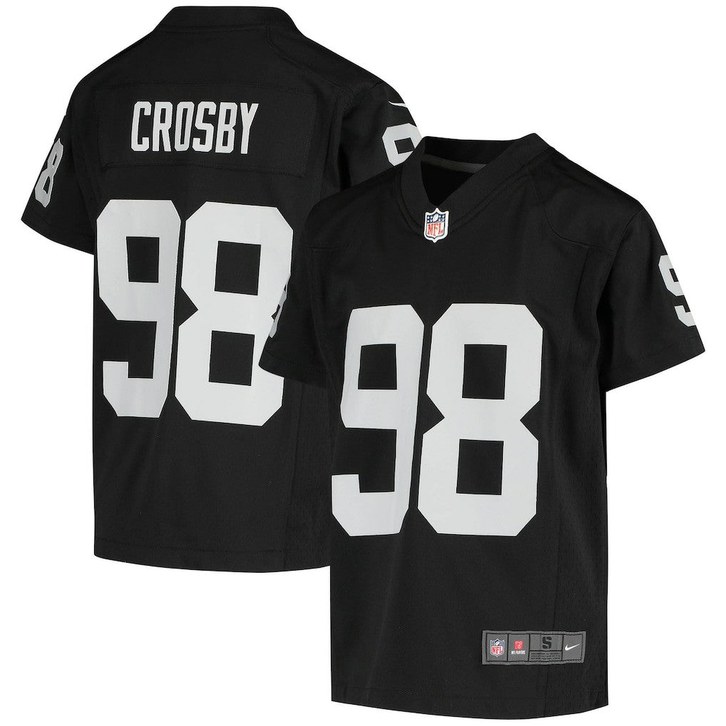 Las Vegas Raiders Nike Maxx Crosby  Youth Game Jersey