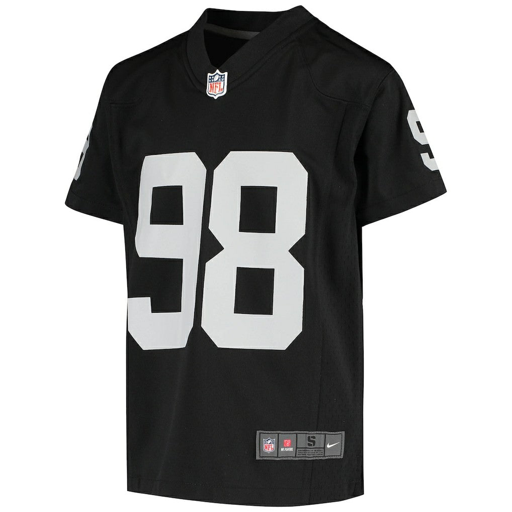 Las Vegas Raiders Nike Maxx Crosby  Youth Game Jersey