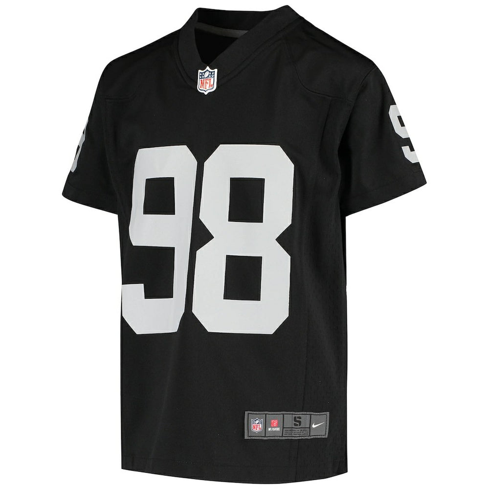 Las Vegas Raiders Nike Maxx Crosby  Youth Game Jersey
