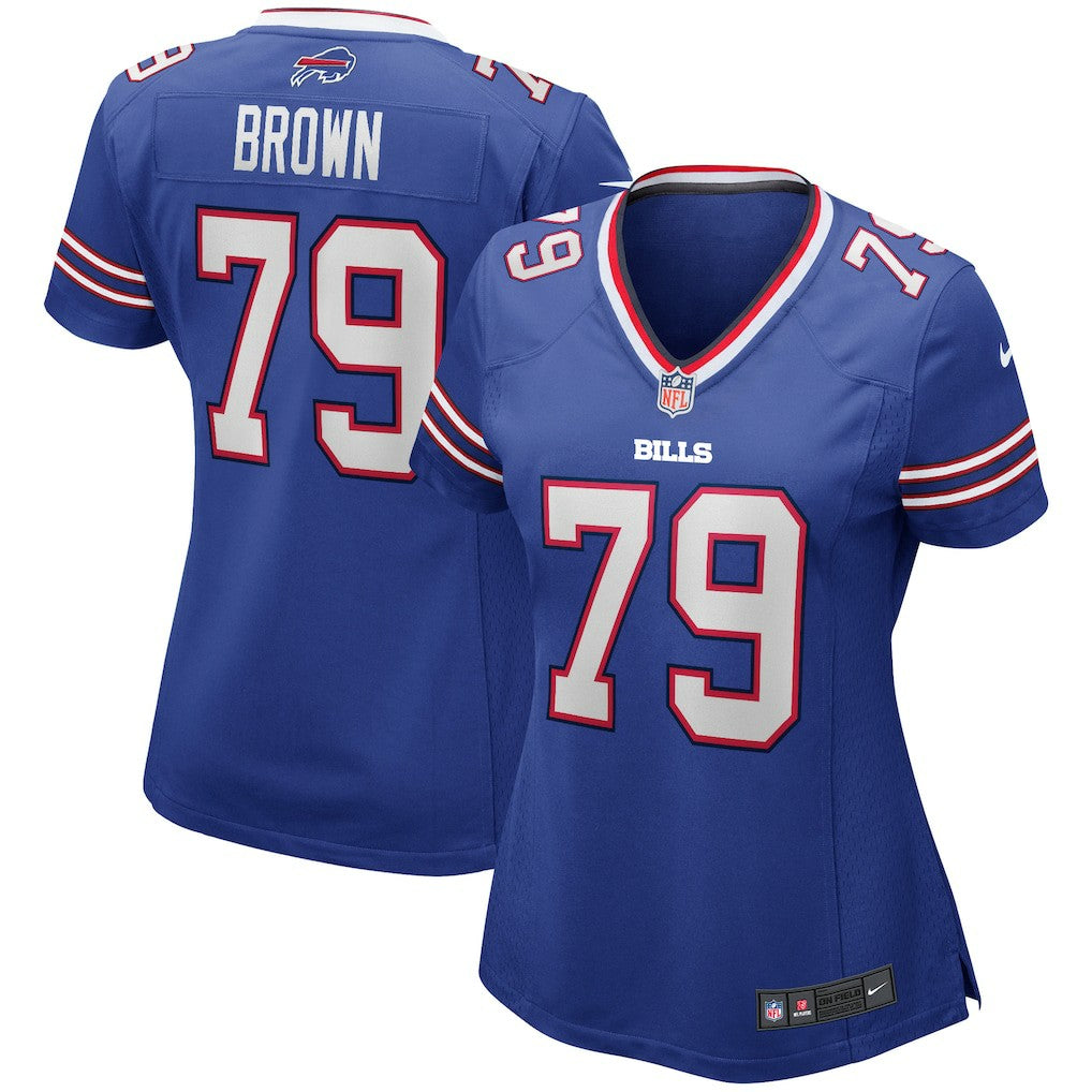 Buffalo Bills Nike Ruben Brown  Women's Game Retired Player Jersey