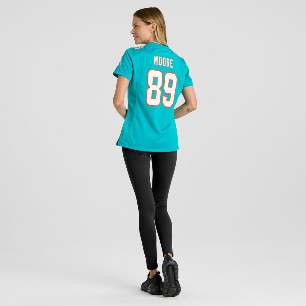 Miami Dolphins Nike Nat Moore  Women's Game Retired Player Jersey