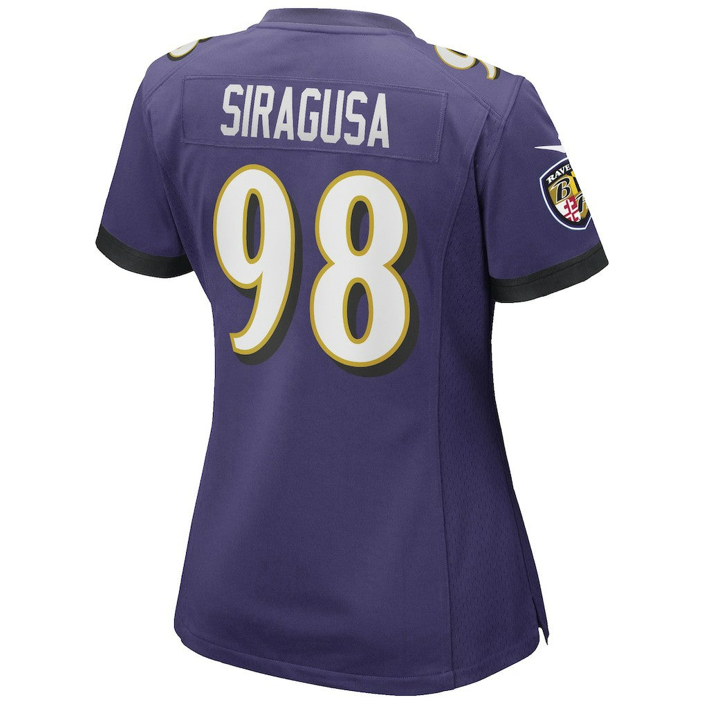 Baltimore Ravens Nike Tony Siragusa  Women's Game Retired Player Jersey