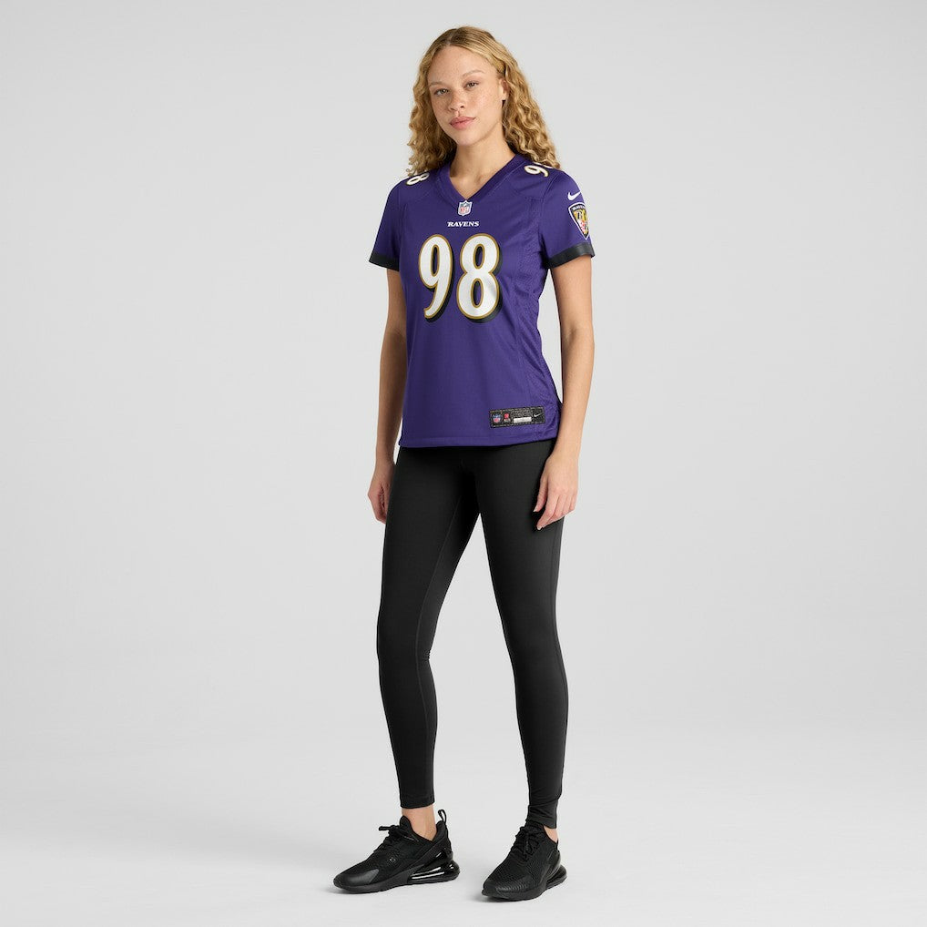Baltimore Ravens Nike Tony Siragusa  Women's Game Retired Player Jersey