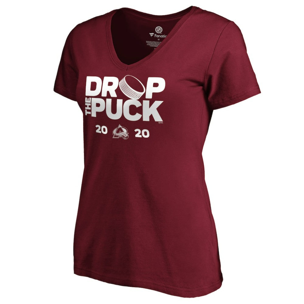 Colorado Avalanche Women's Drop the Puck V-Neck T-Shirt Outlet