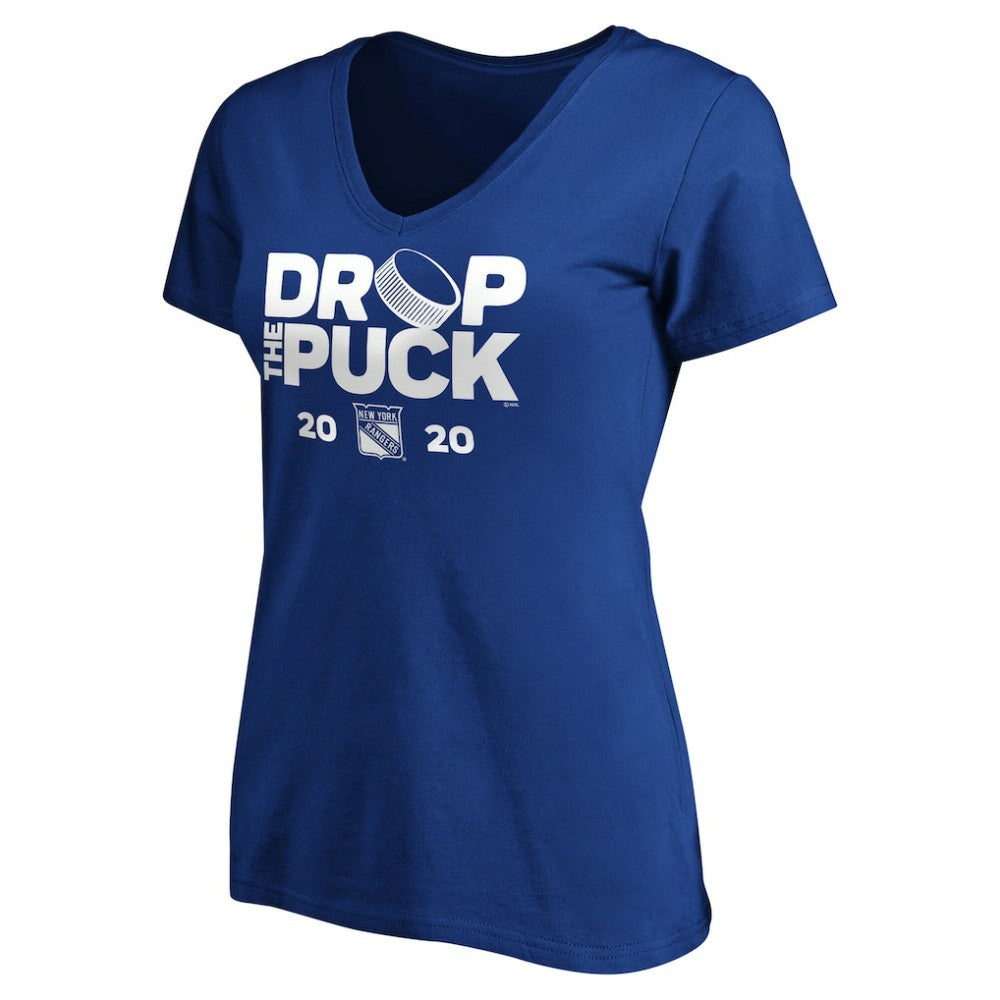 New York Rangers Women's Drop the Puck V-Neck T-Shirt Online