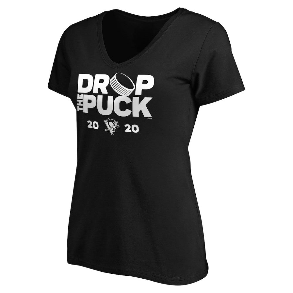 Pittsburgh Penguins Women's Drop the Puck V-Neck T-Shirt Discount