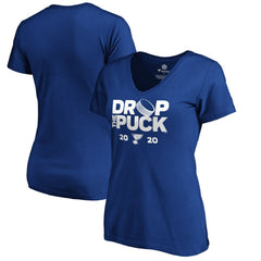 St. Louis Blues Women's Drop the Puck V-Neck T-Shirt Outlet