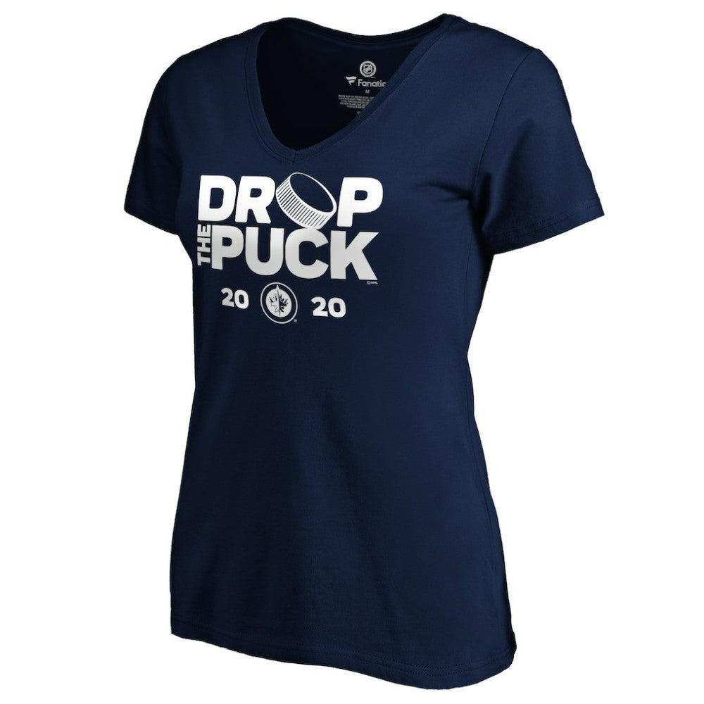 Winnipeg Jets Women's Drop the Puck V-Neck T-Shirt Online