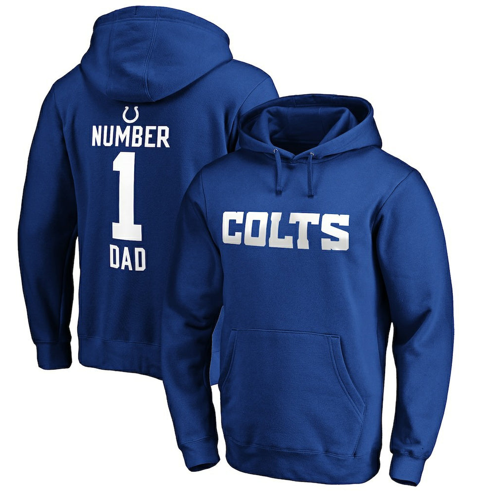 Indianapolis Colts  #1 Dad Pullover Hoodie