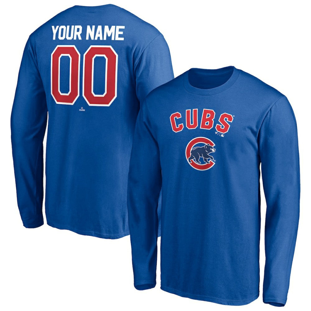 Chicago Cubs Personalized Winning Streak Name & Number Long Sleeve T-Shirt | MLB For sale